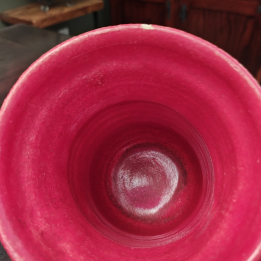 Handcrafted Pink Ceramic Mug - Picture 2 of 5